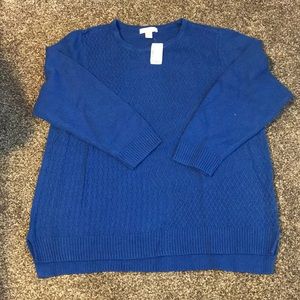 CJ Banks Blue sweater